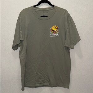 PacSun Olive Utopia Graphic Tee